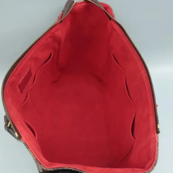 100% Authentic Louis Vuitton Caissa Brown Damier Ebene Canvas Tote - Picture 10 of 12